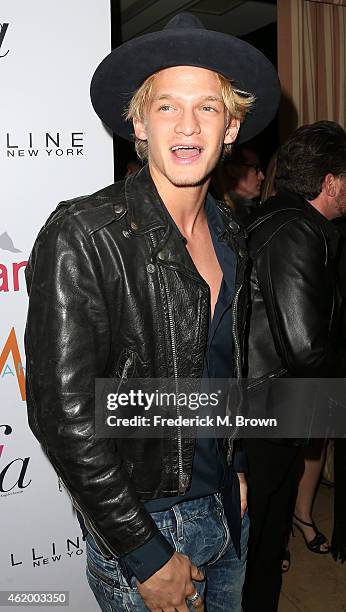 Actor Cody Simpson attends The DAILY FRONT ROW "Fashion Los Angeles Awards" at the Sunset Tower Hotel on January 22, 2015 in West Hollywood,...