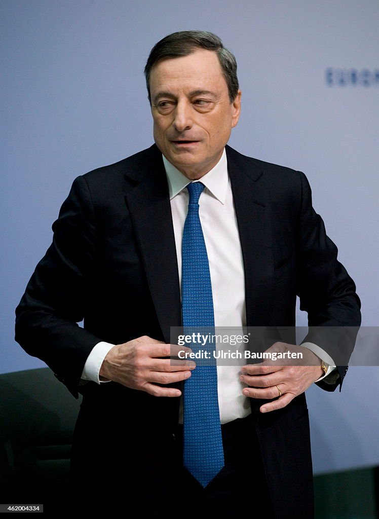 Mario Draghi, Presdident Of The European Central Bank (ECB).