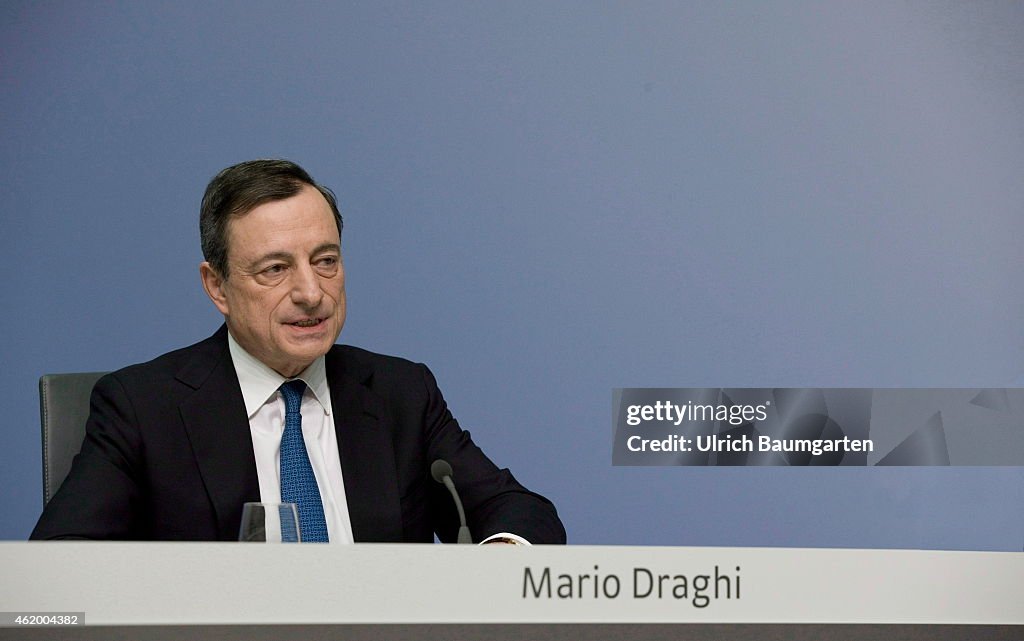 Mario Draghi, Presdident Of The European Central Bank (ECB).