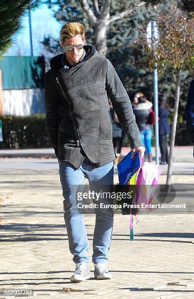 Fernando Torres is seen on January 19, 2015 in Madrid, Spain.