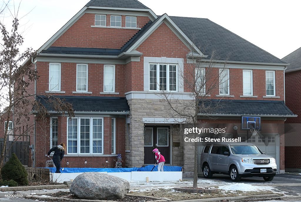 Ice Rink In Front Of Home