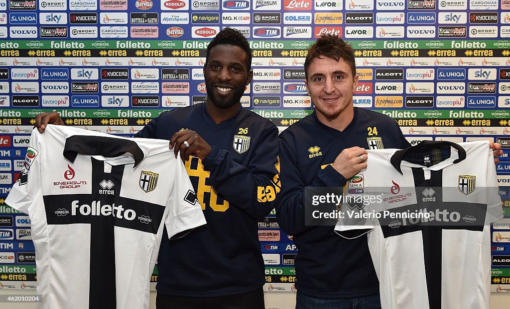 Parma FC Unveils New Signings Cristian Rodriguez and Silvestre Varela