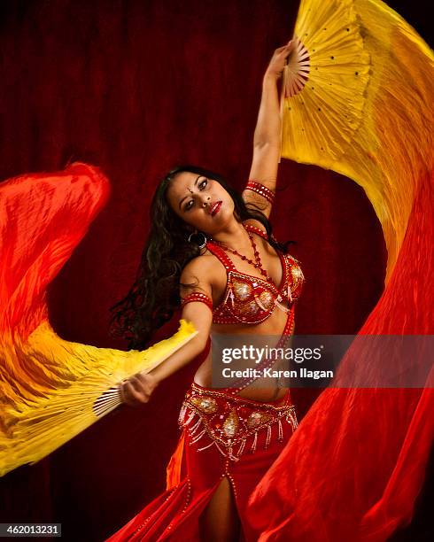 flaming fan veils - belly dancing stock pictures, royalty-free photos & images