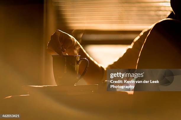 morning coffee - stirring stock pictures, royalty-free photos & images