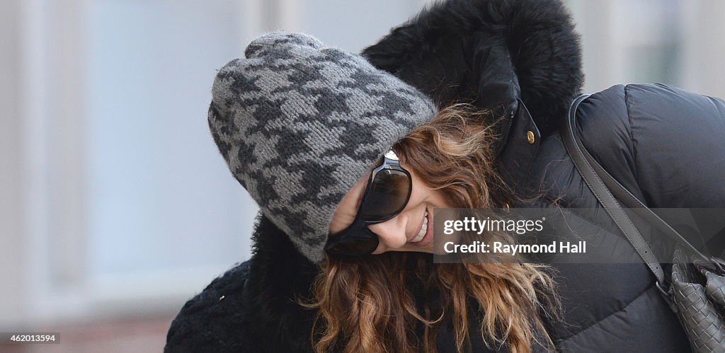 Celebrity Sightings In New York City - January 23, 2015
