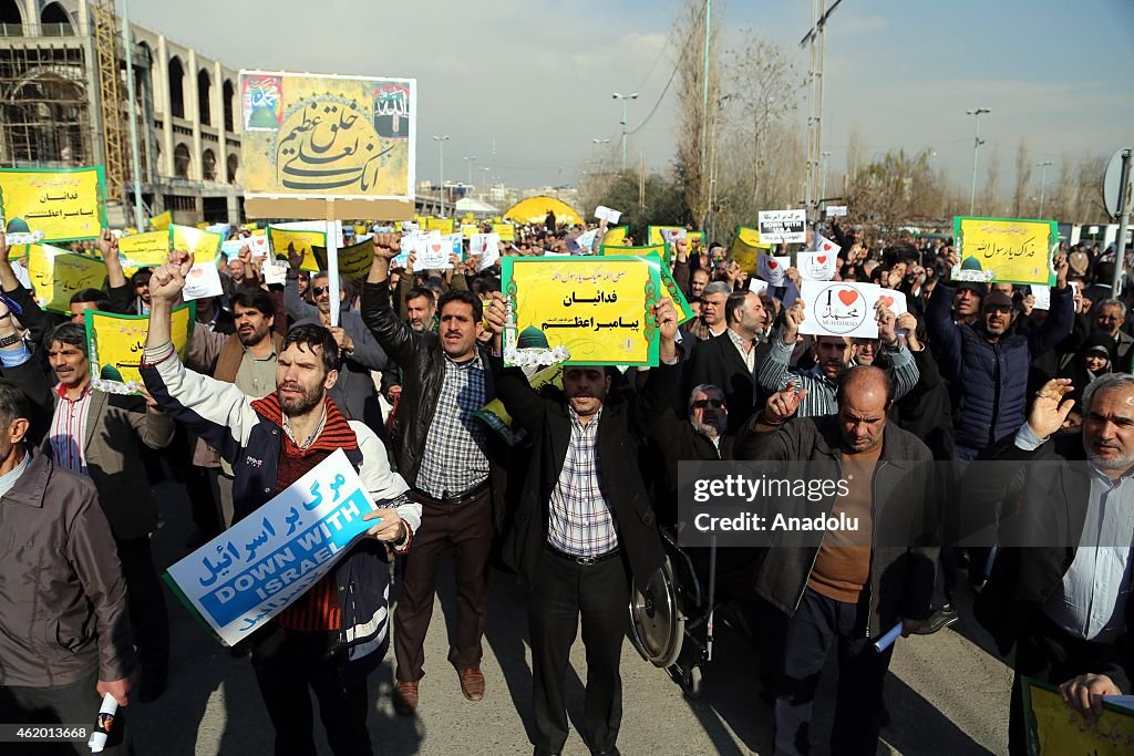 Protest against Charlie Hebdo in Tehran