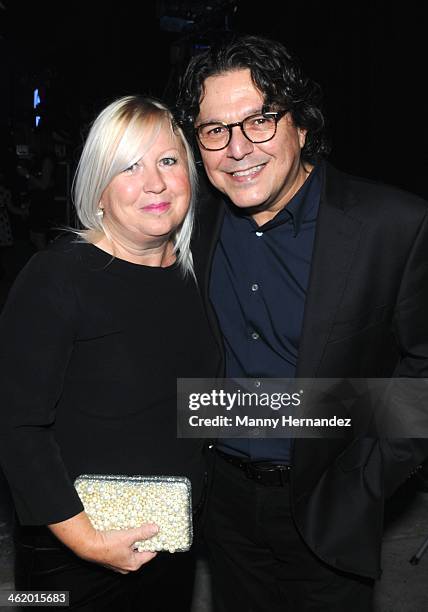 Betsy Perez and Rudy Perez attends YoungArts 2014 Backyard Ball on January 11, 2014 in Miami, Florida.