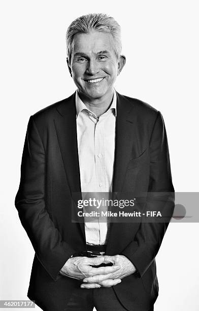 World Coach of the Year for Men's Football nominee and former manager of Bayern Munich Jupp Heynckes of Germany poses for a portrait prior to the...