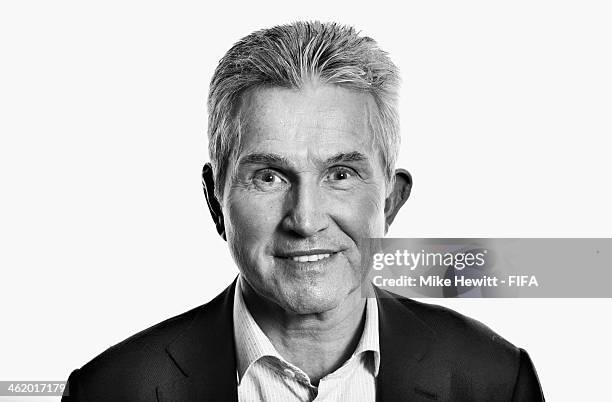 World Coach of the Year for Men's Football nominee and former manager of Bayern Munich Jupp Heynckes of Germany poses for a portrait prior to the...