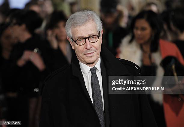 Didier Grumbach, president of the French Federation of Fashion and of Ready-to-Wear of Couturiers and Fashion Designers is pictured at the end of...