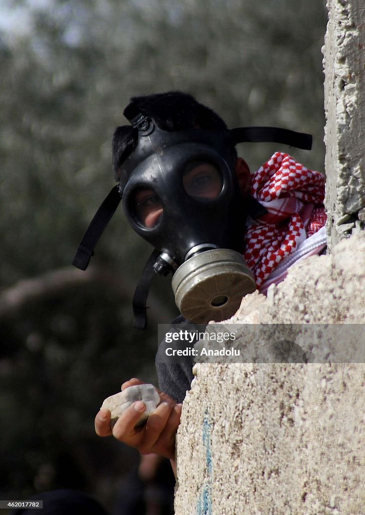 Clashes between Palestinians and Israeli security in Nablus