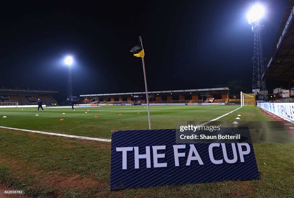 Cambridge United v Manchester United - FA Cup Fourth Round