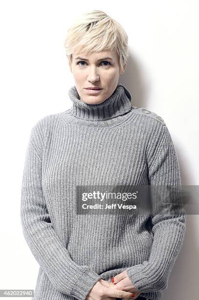 Actress Judith Godreche from "The Overnight" poses for a portrait at the Village at the Lift Presented by McDonald's McCafe during the 2015 Sundance...