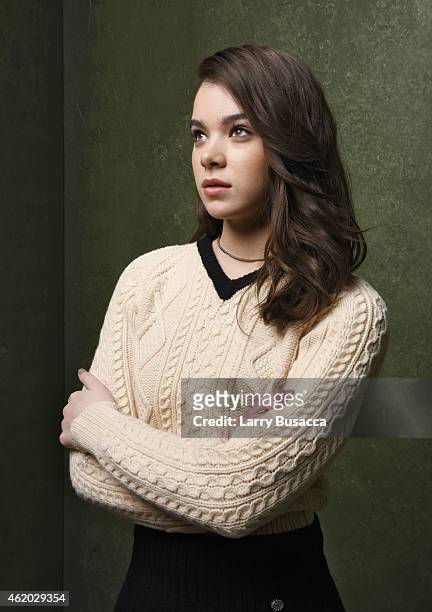 Actress Hailee Steinfeld from "Ten Thousand Saints" poses for a portrait at the Village at the Lift Presented by McDonald's McCafe during the 2015...