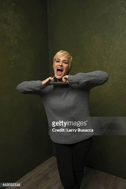 Actress Judith Godreche from "The Overnight" poses for a portrait at the Village at the Lift Presented by McDonald's McCafe during the 2015 Sundance...