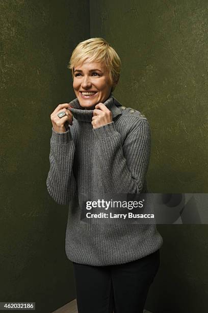 Actress Judith Godreche from "The Overnight" poses for a portrait at the Village at the Lift Presented by McDonald's McCafe during the 2015 Sundance...