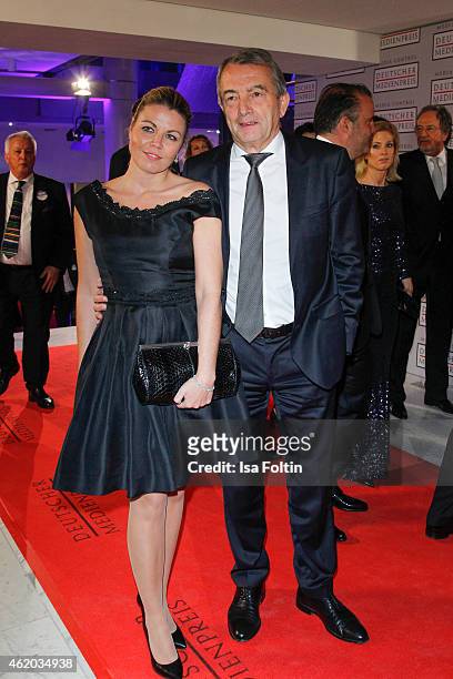 Marion Popp, Wolfgang Niersbach attends the German Media Award 2015 on January 23, 2015 in Baden-Baden, Germany.