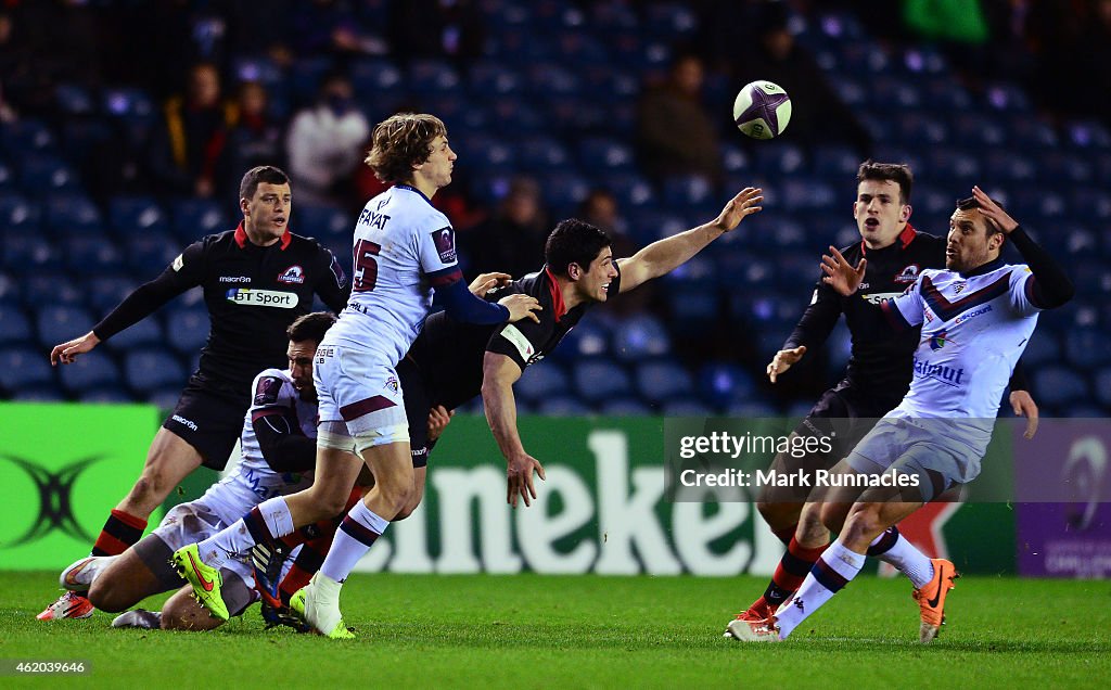 Edinburgh Rugby  v  Bordeaux-Begles - European Rugby Challenge Cup