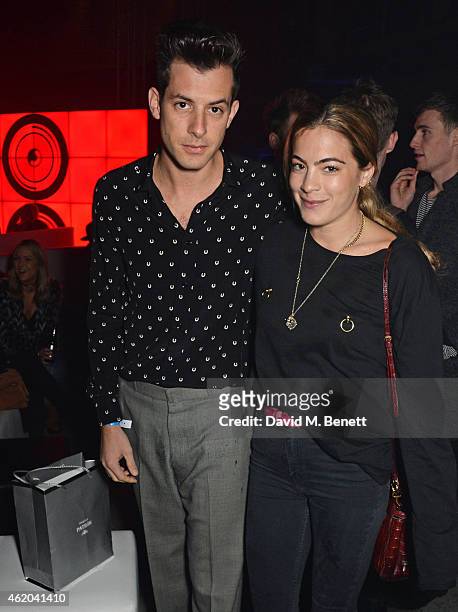 Mark Ronson and Chelsea Leyland attend as Mark Ronson hosts a party to celebrate the launch of his new album 'Uptown Special' at Television Centre...