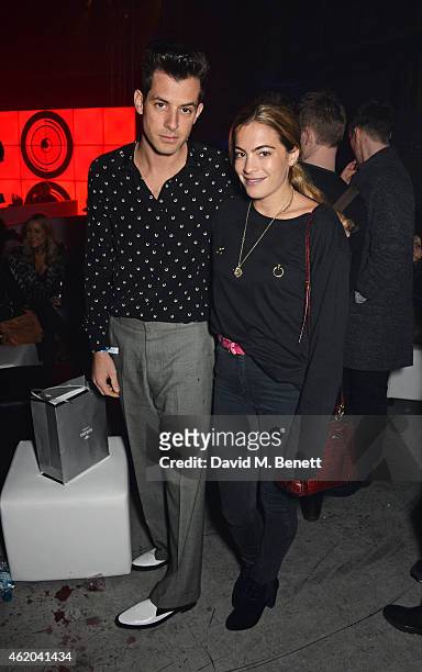 Mark Ronson and Chelsea Leyland attend as Mark Ronson hosts a party to celebrate the launch of his new album 'Uptown Special' at Television Centre...