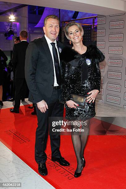 Birgit Koepke and Andreas Koepke attend the German Media Award 2015 on January 23, 2015 in Baden-Baden, Germany.