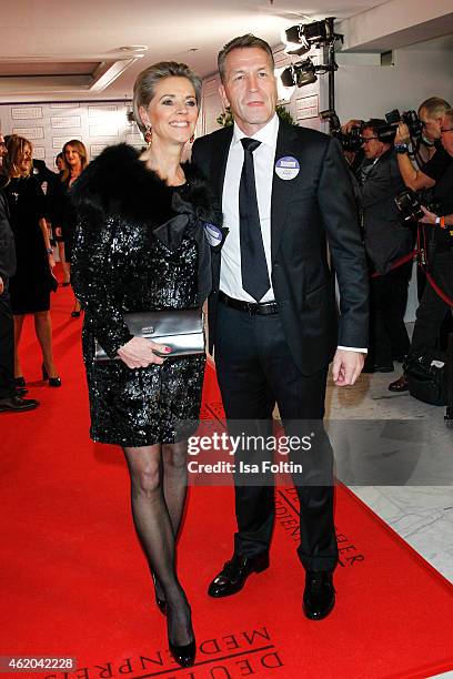 Birgit Koepke and Andreas Koepke attend the German Media Award 2015 on January 23, 2015 in Baden-Baden, Germany.