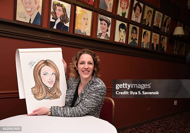 Actress Jessie Mueller attends Jessie Mueller's Caricature Unveiling at Sardi's on January 23, 2015 in New York City.