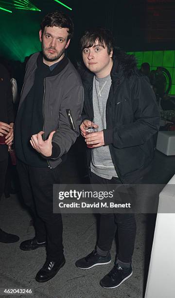 Jamie Reynolds and brother Alex Reynolds attend as Mark Ronson hosts a party to celebrate the launch of his new album Uptown Special at Television...