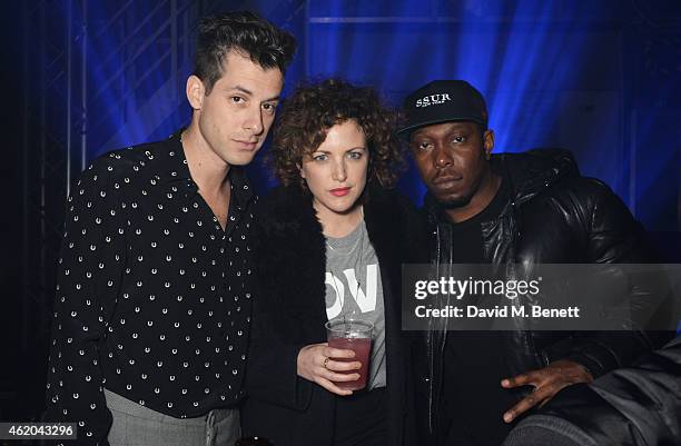 Mark Ronson, Annie Mac and Dizzee Rascal attend as Mark Ronson hosts a party to celebrate the launch of his new album Uptown Special at Television...