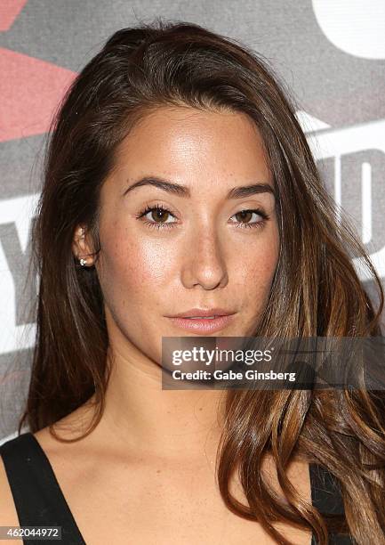 Adult film actress Eva Lovia attends the 2015 AVN Adult Entertainment Expo at the Hard Rock Hotel & Casino on January 23, 2015 in Las Vegas, Nevada.