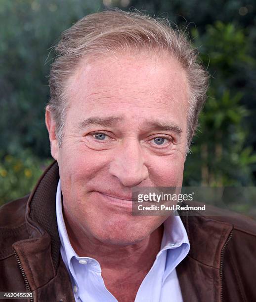 Actor John James photographed on the set of "Dynasty" Reunion on "Home & Family" at Universal Studios Backlot on January 23, 2015 in Universal City,...
