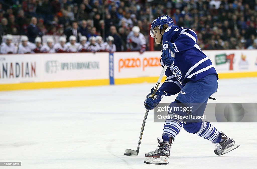 Toronto Marlies play the Hamilton Bulldogs