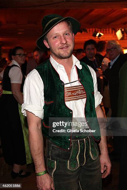 Maximilian Brueckner during the Weisswurstparty at Hotel Stanglwirt on January 23, 2015 in Going, Austria.