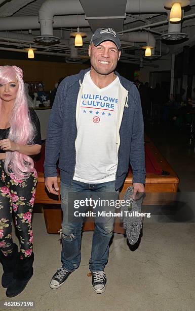 Fighter Randy Couture attends the "King of the Nerds" Season 3 Premiere Launch Party on January 23, 2015 in Encino, California.