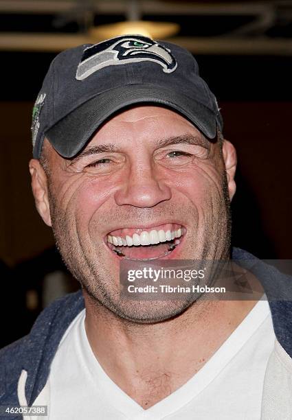 Randy Couture attends the 'King Of The Nerds' season 3 premiere launch party on January 23, 2015 in Encino, California.