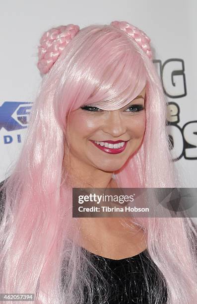 Mindy Robinson attends the 'King Of The Nerds' season 3 premiere launch party on January 23, 2015 in Encino, California.