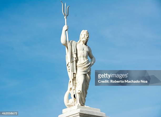 Neptune statue at the entrance of the Havana Bay.