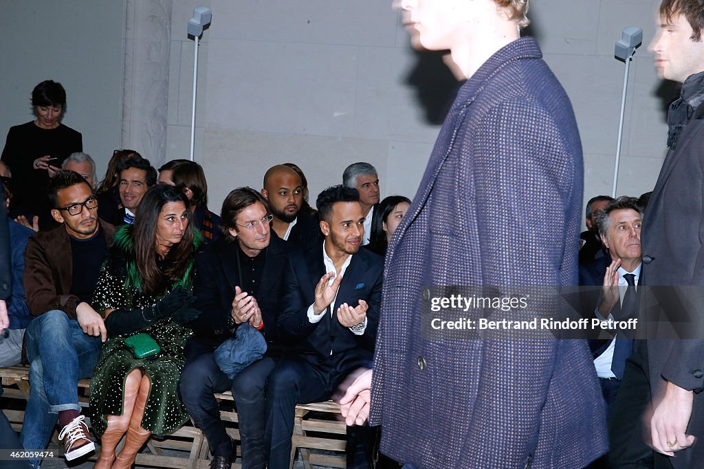 Berluti : Front Row - Paris Fashion Week - Menswear F/W 2015-2016