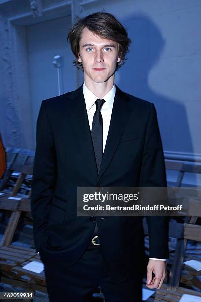 Musician Tara Ferry attends the Berluti Menswear Fall/Winter 2015-2016 Show as part of Paris Fashion Week. Held at Musee des Arts Decoratifs on...