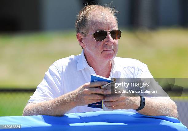 David Moodie is seen during Melbourne racing at Moonee Valley Racecourse on January 24, 2015 in Melbourne, Australia.