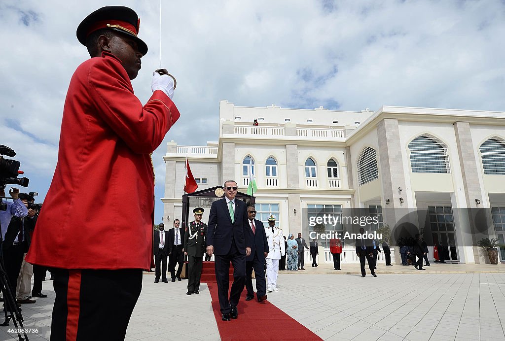 Turkish President Recep Tayyip Erdogan in Djibouti