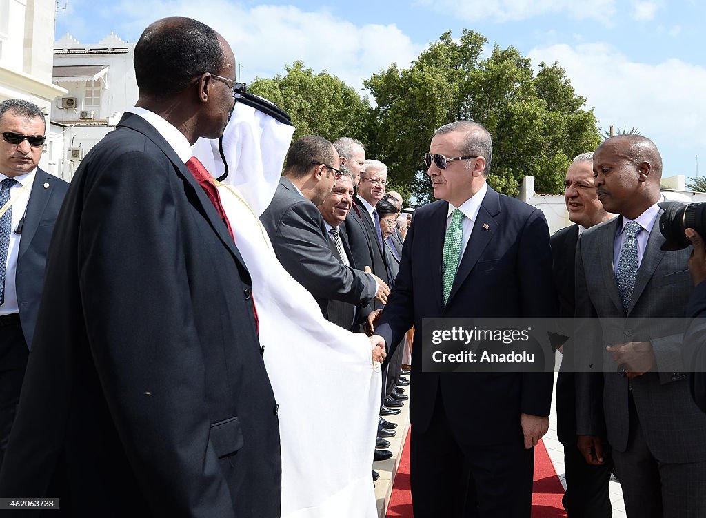 Turkish President Recep Tayyip Erdogan in Djibouti