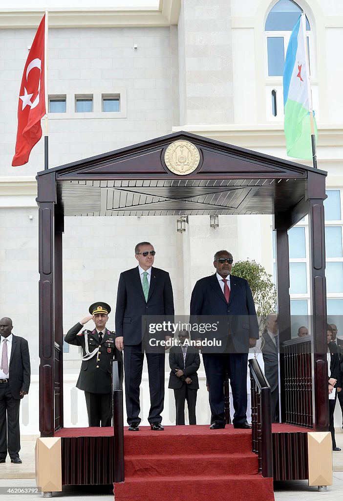 Turkish President Recep Tayyip Erdogan in Djibouti