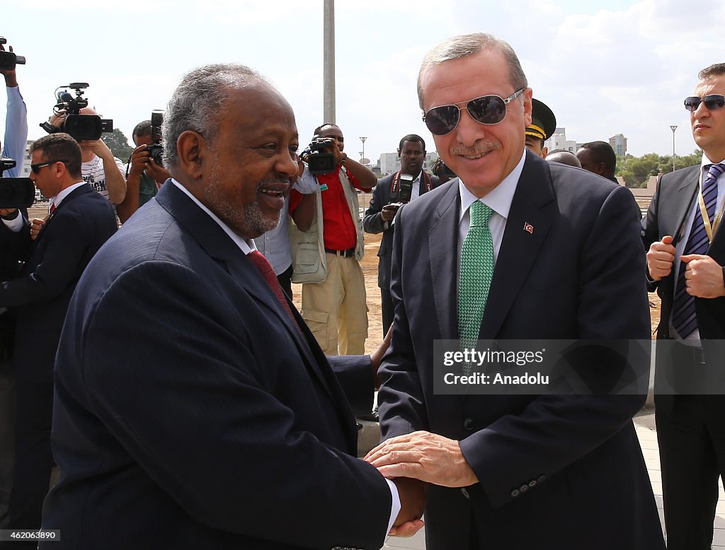 Turkish President Recep Tayyip Erdogan in Djibouti