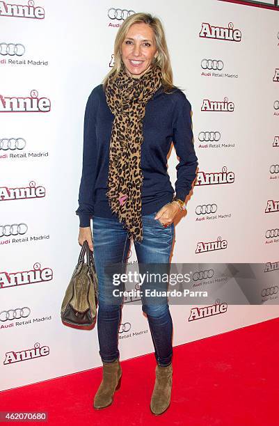 Marta Robles attends 'Annie' photocall at Gran Via cinema on January 24, 2015 in Madrid, Spain.