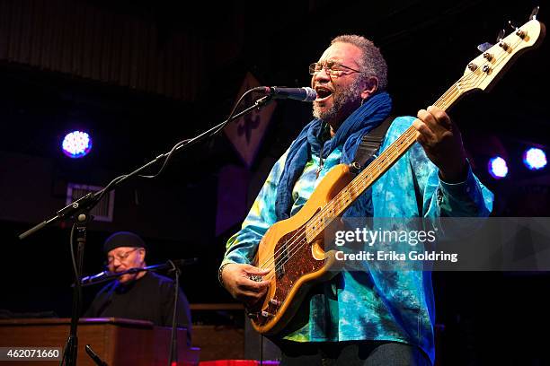 George Porter, Jr. Of the band Funky Meters performs at Tipitina's on January 23, 2015 in New Orleans, Louisiana.