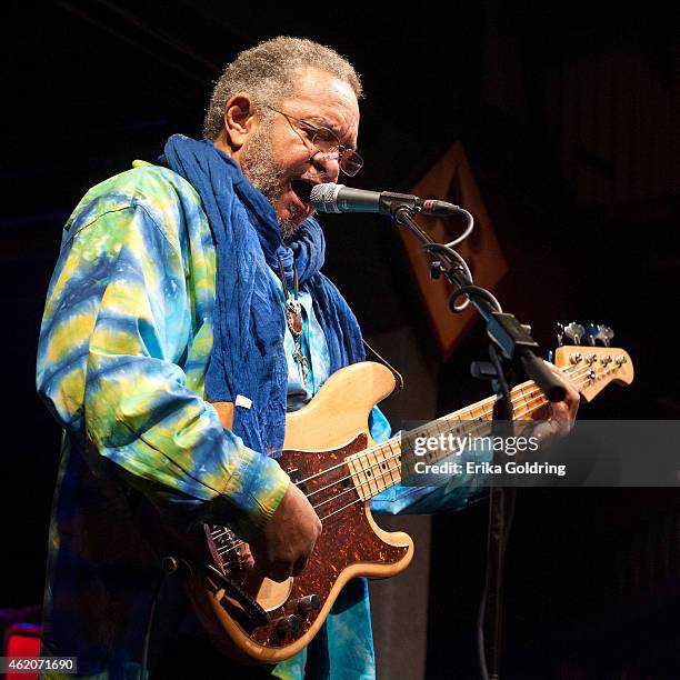 George Porter, Jr. Of the band Funky Meters performs at Tipitina's on January 23, 2015 in New Orleans, Louisiana.