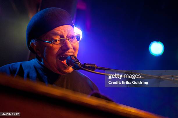 Art Neville of the Funky Meters performs at Tipitina's on January 23, 2015 in New Orleans, Louisiana.