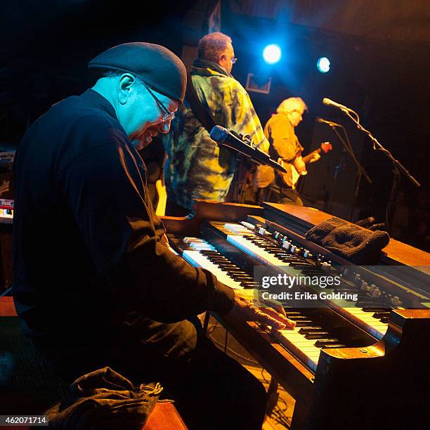 Art Neville of the Funky Meters performs at Tipitina's on January 23, 2015 in New Orleans, Louisiana.