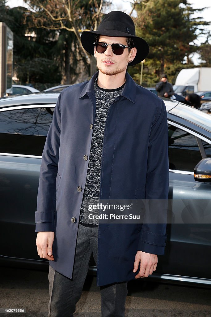 Celebrity Sightings - Day 4  - Paris Fashion Week : Menswear Fall/Winter 2015-2016